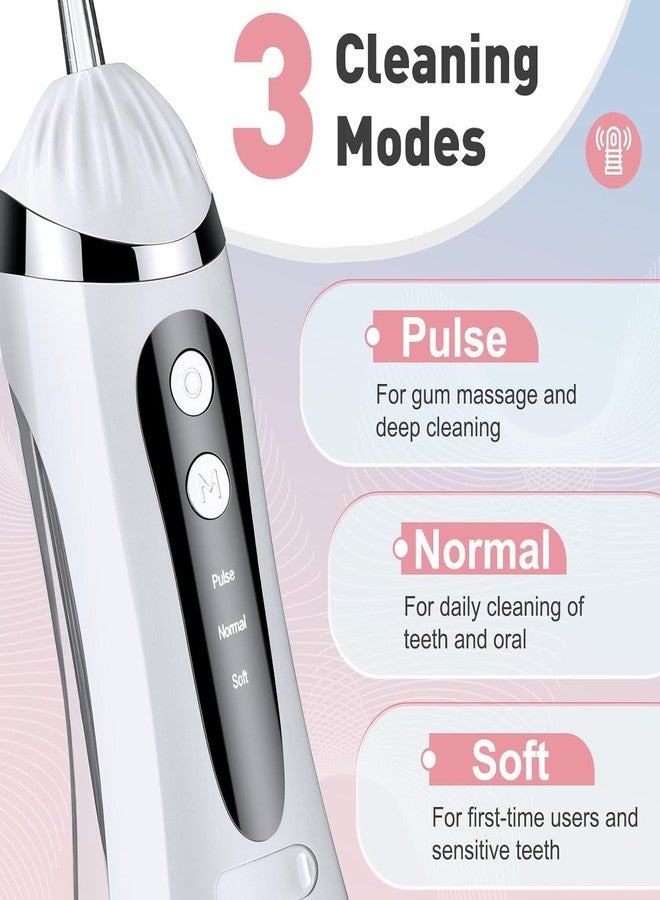 HIRTI Oral Irrigator with 3 Modes 4 Jets IPX7 | Cordless Waterproof Rechargeable Irrigation Cleaner with 200ml Detachable Water Tank for Teeth Cleaning (Multicolor) - Image 4